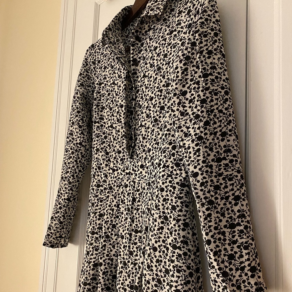Midi ditsy floral shirt dress, US 4